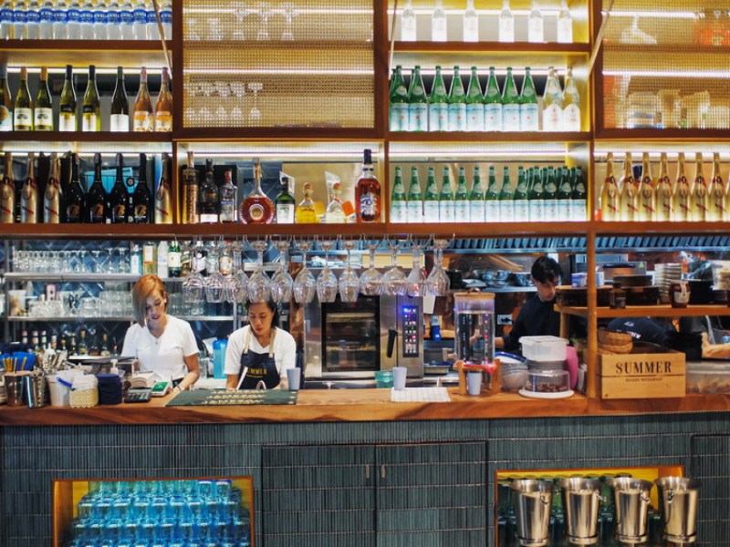 Summer Seaside Restaurant